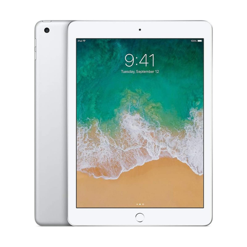 Refurbished APPLE iPad 5th generation 9.7" Wi-Fi only | Silver | 128GB - 90 Days Free Warranty