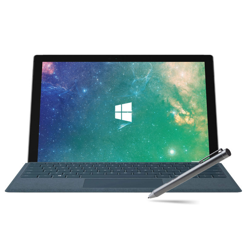 Microsoft Surface Pro 5 - Intel Core i5/128GB SSD/4GB RAM/Windows 11 - A1796 with Surface Keyboard and Stylus Pen